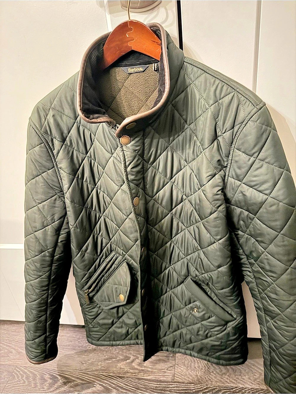 Barbour Powell Quilted Jacket Sage Size Small